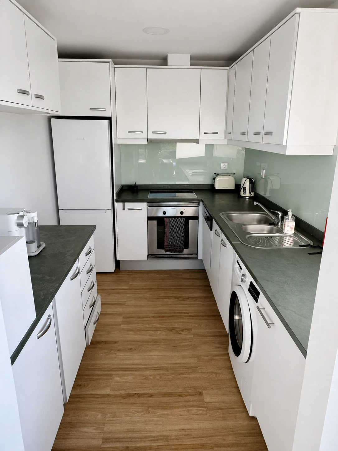 Cozinha equipada do Sundown Pines