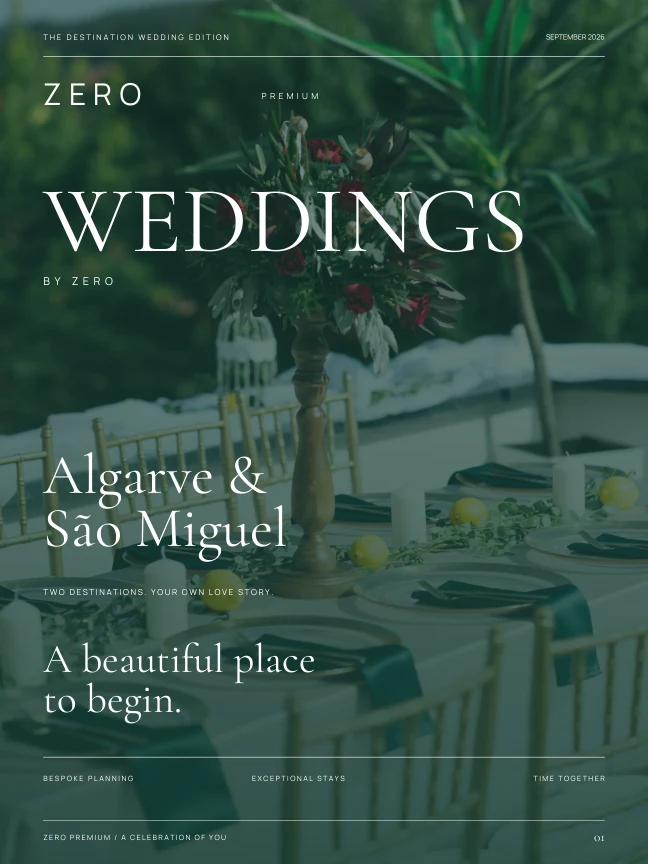 Weddings by ZERO · Algarve & São Miguel